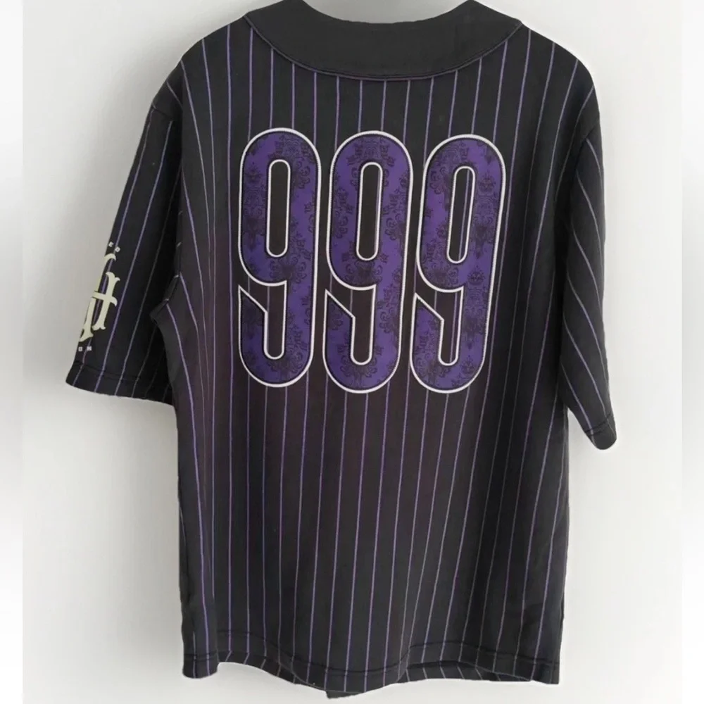 Disney Parks Haunted Mansion Baseball Jersey Adult 999 Haunts Halloween - Picture 4 of 5